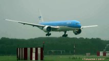 STORM!! SCHIPHOL, KLM GEVAARLIJKE LANDING B777 PH BVB 5