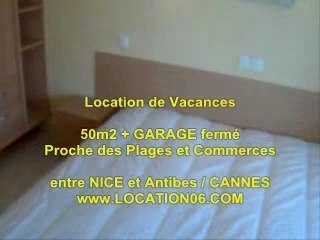 Location Vacances Appartement + GARAGE sur la Cote Azur MER