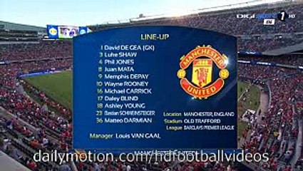 Man Utd v. Psg Line Up Information 30.07.2015 HD