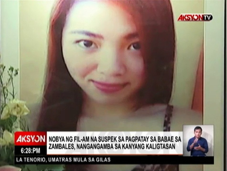 News5 Everywhere - NOBYA NG FIL-AM NA SUSPEK SA PAGPATAY SA DALAGA SA ZAMBALES, LUMUTANG
