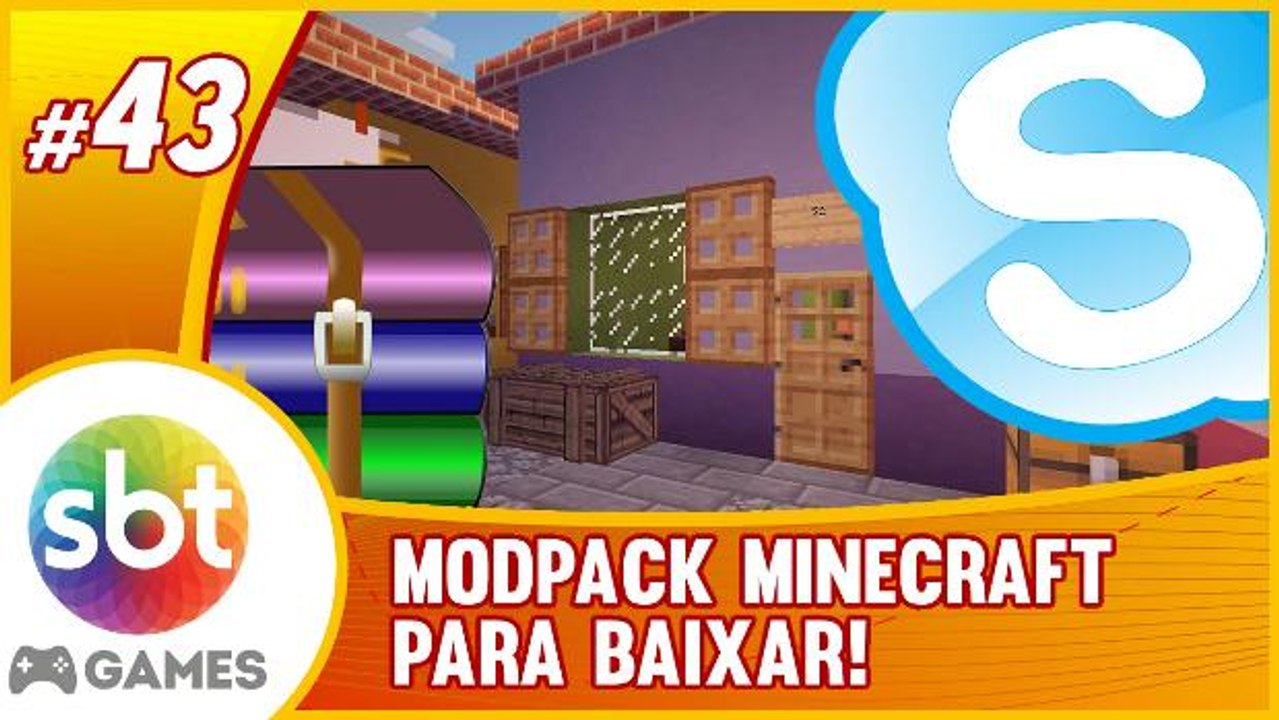 Mundo SBT no Minecraft - Casa do Seu Madruga, Modpack, Skype e VOCÊ!