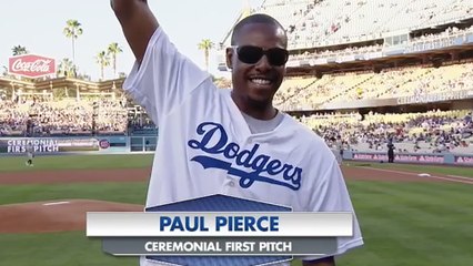 Paul Pierce Gets Booed Hard by Dodgers Fans During First Pitch
