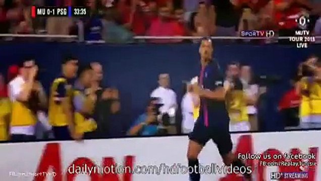 Zlatan Ibrahimovic Amazing Goal Man Utd 0-2 Psg | International Champions Cup 30.07.2015 HD
