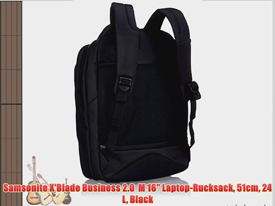 Samsonite X'Blade Business 2.0  M 16 Laptop-Rucksack 51cm 24 L Black