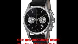 SPECIAL DISCOUNT Hamilton Men's H32656833 Jazzmaster Black Chronograph Dial Watch
