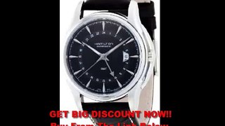 FOR SALE Hamilton Men's H32585531 Jazzmaster Traveler Black GMT Dial Watch