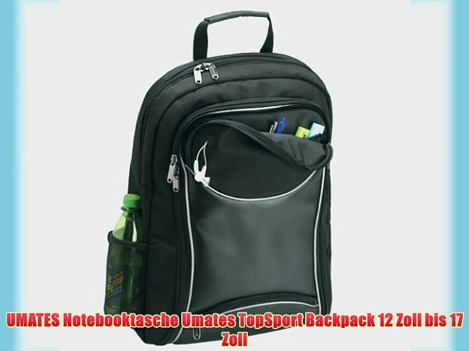 UMATES Notebooktasche Umates TopSport Backpack 12 Zoll bis 17 Zoll