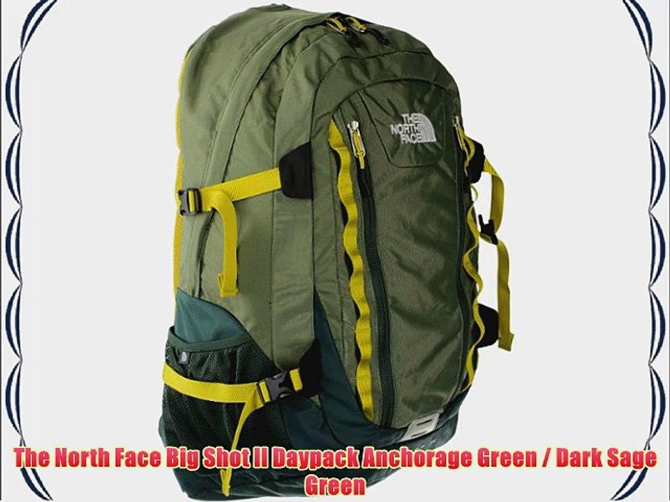 The North Face Big Shot II Daypack Anchorage Green / Dark Sage Green