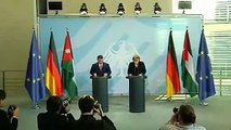 Press Conference - His Majesty King Abdullah II of Jordan with Chancellor Merkel of Germany