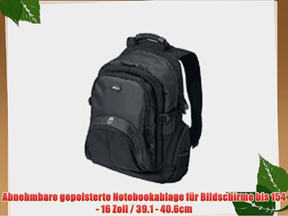 Targus CN600 Classic Laptop-Rucksack 156 - Schwarz