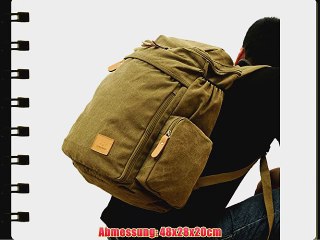 Santimon - EXTRA gro?! Herren Damen Unisex Vintage Canvas Rucksack Retro Rucksack Vintage f?r