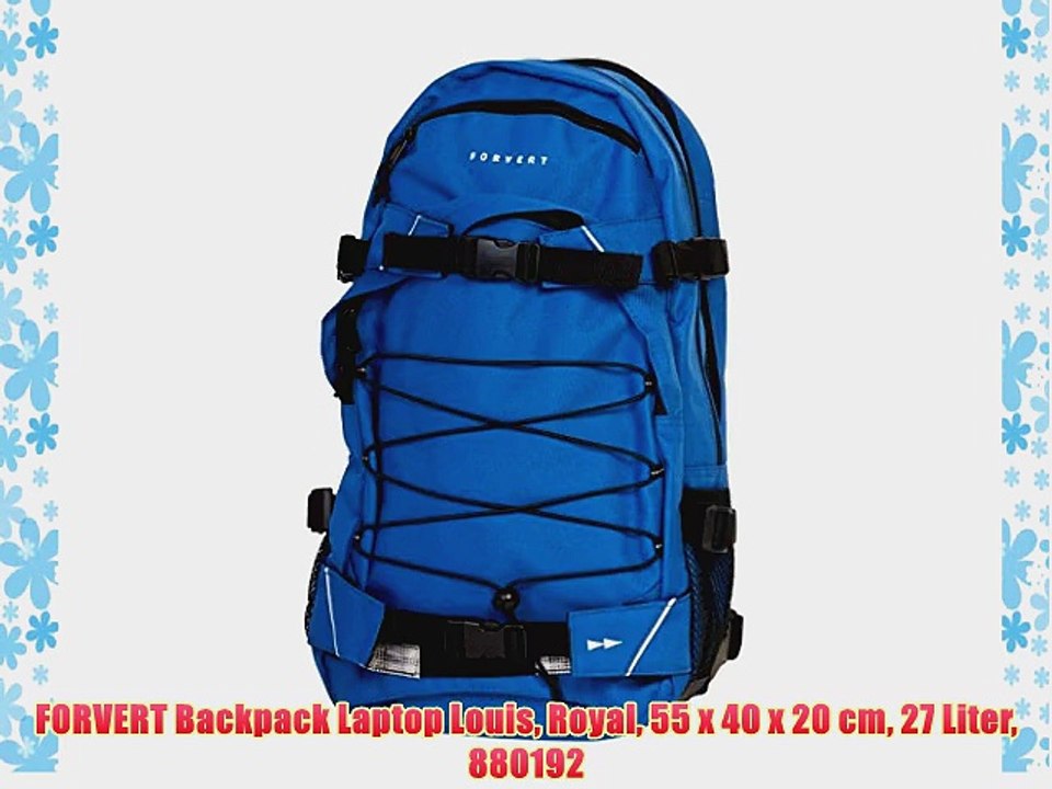FORVERT Backpack Laptop Louis Royal 55 x 40 x 20 cm 27 Liter 880192