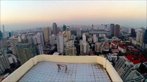DJI Phantom 2 (Not Vision) 44th floor view of Bangkok Skyline, H3-2D GoPro Hero 3 