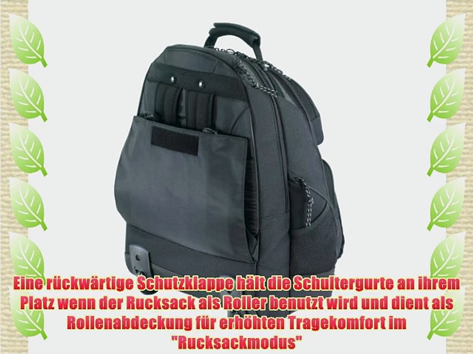 Targus TSB700EU Laptop Rolloffer Rucksack 156 - Schwarz