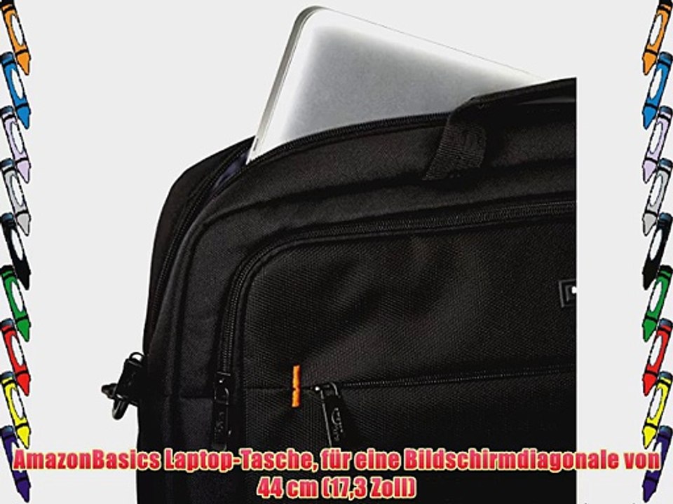 AmazonBasics Laptop-Tasche f?r eine Bildschirmdiagonale von 44?cm (173?Zoll)
