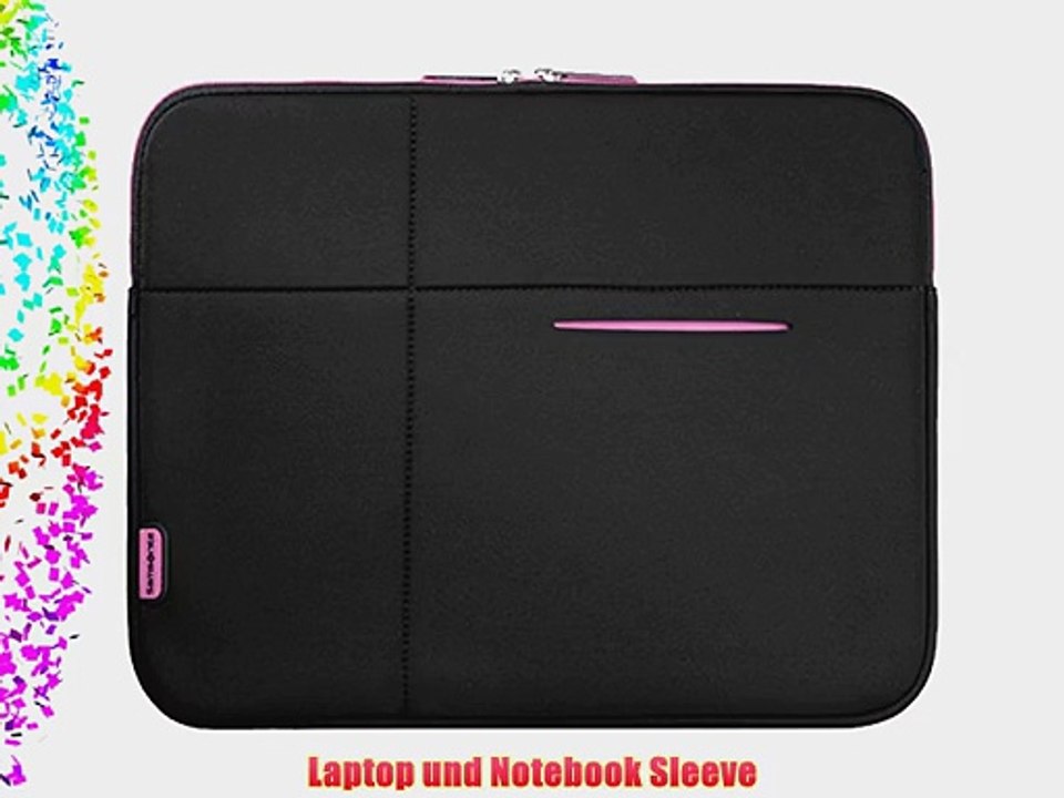 Samsonite Laptopsleeve AIRGLOW SLEEVES LAPTOP SLEEVE 14.1 BLACK/PINK