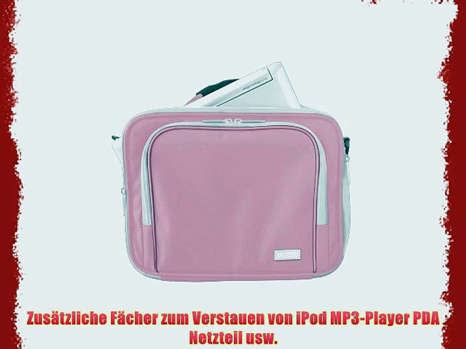 Trust Netbook Tasche 254 cm (10 Zoll) und Maus schnurgebunden Bundle wei? / pink