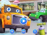 School bus at the car wash  Car wash videos for children  Cartoon about CAR WASH