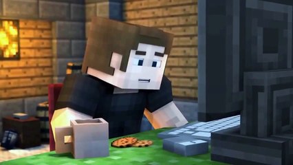 Мультики   Макание Печеньки Майнкрафт анимация