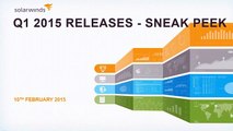 Exciting New Releases from SolarWinds Coming Soon - Sneak Peek Session