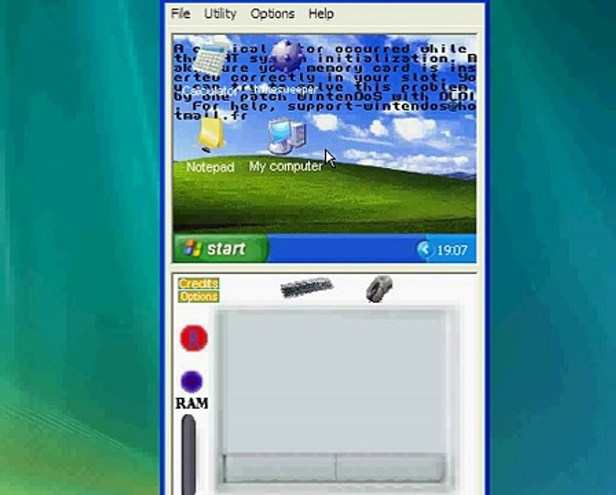 WinTenDos XP (Homebrew for DS) (Windows XP on your Nintendo DS) video Dailymotion