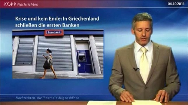 Krise und kein Ende - In Griechenland schließen die ersten Banken 06.10.2011