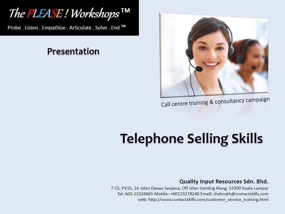 Presentation_Call_Centre_Telesales_training