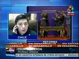 Chile: sectores de estudiantes rechazan reforma educativa de Bachelet