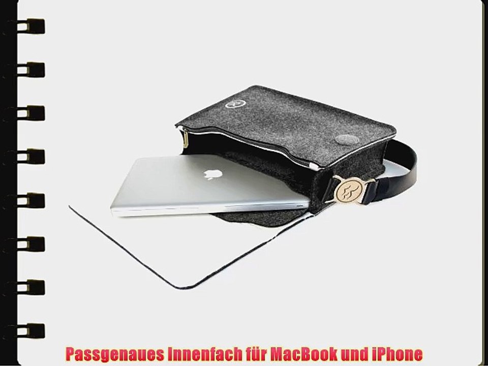 Waterkant Deichk?nig Wollfilz-Umh?nge Tasche f?r MacBook 338 cm (133 Zoll) und 391 cm (154