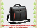 Targus CNFS415 Classic  Calmshell mit file selection f?r Laptop bis 396 cm (156 Zoll) schwarz/rot