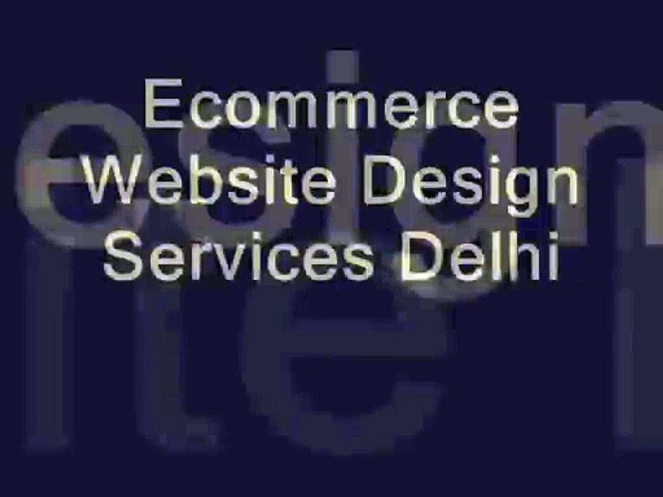 Ecommerce Website Design Services Delhi