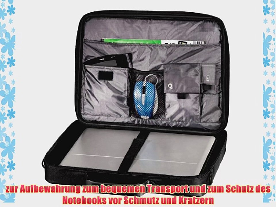 Hama Notebook-Tasche Sportsline Bordeaux Displaygr??e bis 44 cm (173) Schwarz