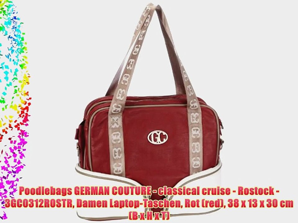 Poodlebags GERMAN COUTURE - classical cruise - Rostock - 3GC0312ROSTR Damen Laptop-Taschen