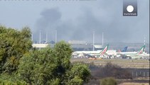 Un incendio perturba el tráfico aéreo en el aeropuerto romano de Fiumicino
