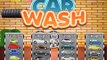 WHITE RACING CAR at the car wash  Car wash videos for children  Cartoon about CAR WASH