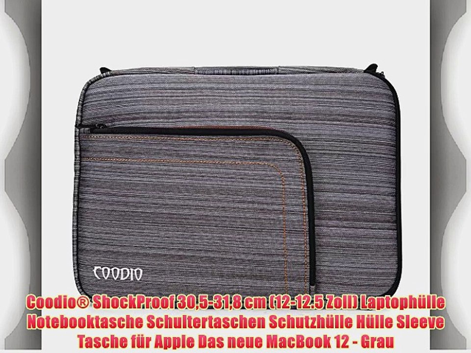 Coodio? ShockProof 305-318 cm (12-12.5 Zoll) Laptoph?lle Notebooktasche Schultertaschen Schutzh?lle