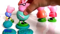 Peppa Pig Play Doh Stampers Learn Colors with Mommy Daddy Pig Nickelodeon by ToyCollector