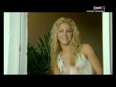 shakira clip Whenever Wherever sur europe2tv