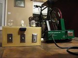 Light bulb comparison interactive display with  bicycle generator LED / CFL / Incandescent