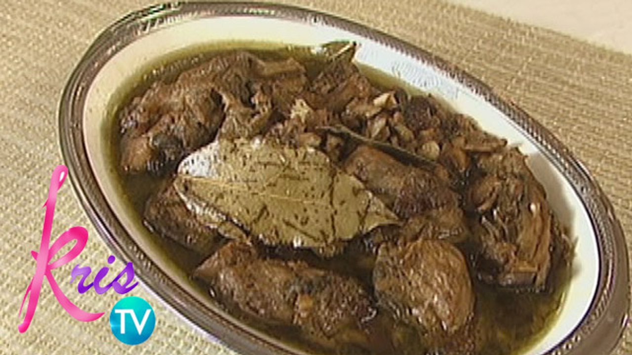 Kris cooks Adobo ala Espanto