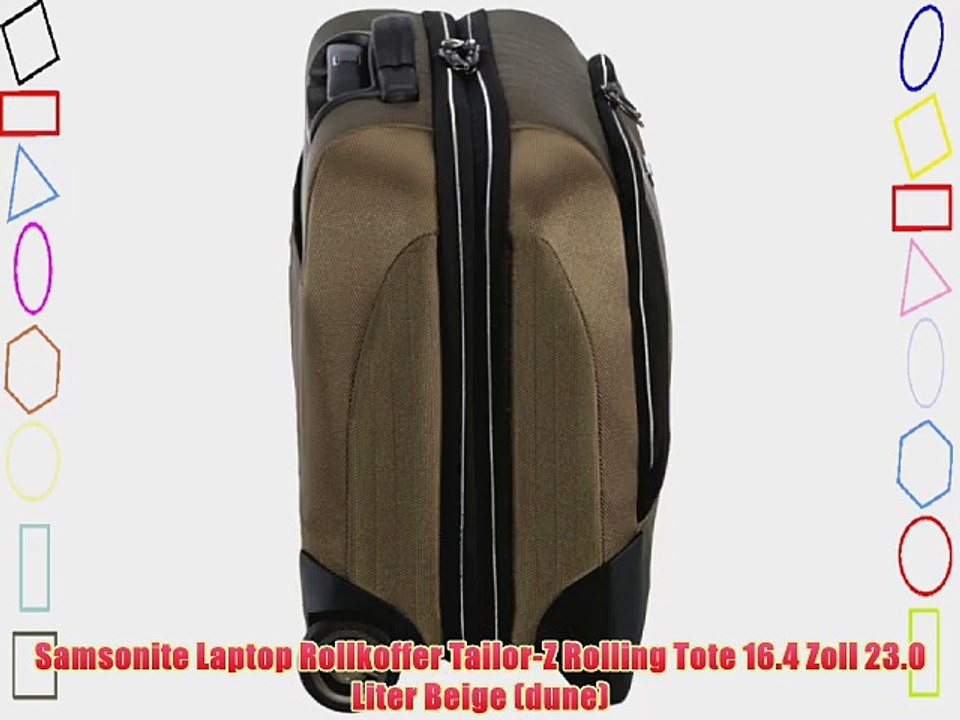 Samsonite Laptop Rollkoffer Tailor-Z Rolling Tote 16.4 Zoll 23.0 Liter Beige (dune)