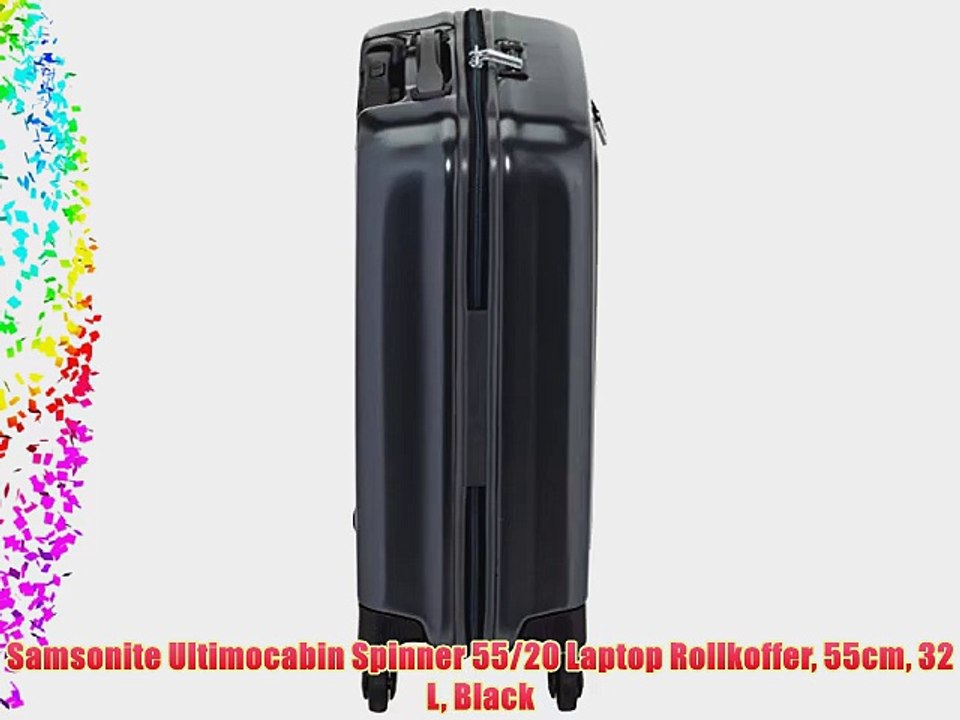 Samsonite Ultimocabin Spinner 55/20 Laptop Rollkoffer 55cm 32 L Black