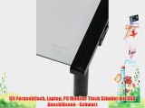 Kit Fernsehtisch Laptop PC Monitor Tisch St?nder mit USB Anschl?ssen - Schwarz