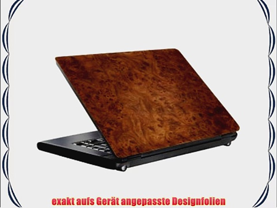 YOUNiiK Designfolie / Skin f?r Laptop Netbook Asus Eee PC 1005P 1005PE - Holz Burls