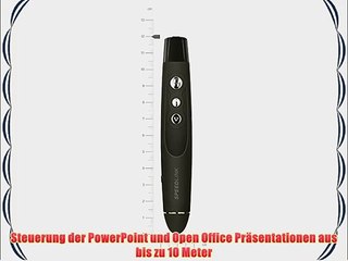 Speedlink Acute Presenter (Laserpointer kabellose Powerpoint Fernbedienung mit Vor/-Zur?cktaste)