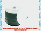Taiyo Yuden WaterShield - 50 x CD-R - 700 MB ( 80 Min ) 52x CDR80WPPSB-WSTY