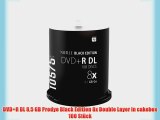 DVD R DL 85 GB Prodye Black Edition 8x Double Layer in cakebox 100 St?ck