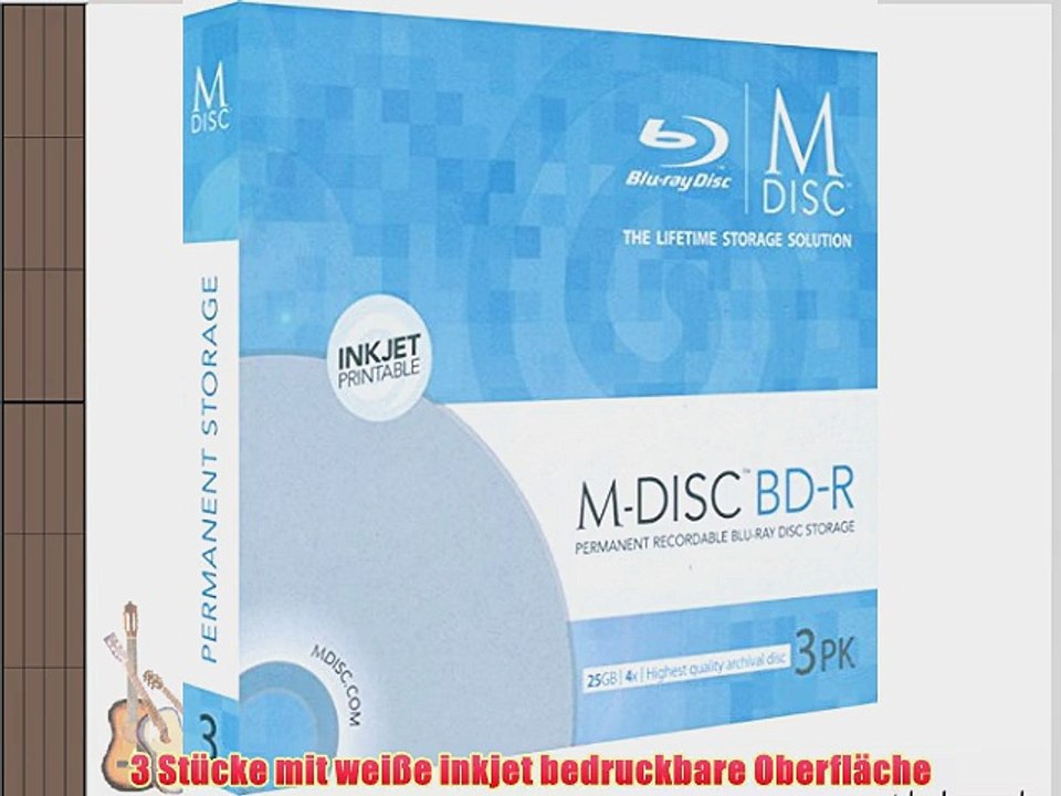 MILLENNIATA 3x BD-R M-DISC printable SlimCase 25GB