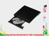 VicTsing Externer DVD-Brenner - CD/DVD-Laufwerk Burner - USB2.0 Slim - f?r HP Dell Apple IBM