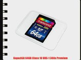 Transcend TS64GSDU1 Class 10 UHS-I Premium SDXC 64GB Speicherkarte (300x) [Amazon frustfreie